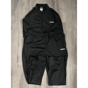 Mens Adidas Sweatsuit 2XL NWOT Black No Stripes